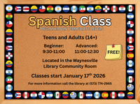 Advanced Spanish Class - Waynesville Library